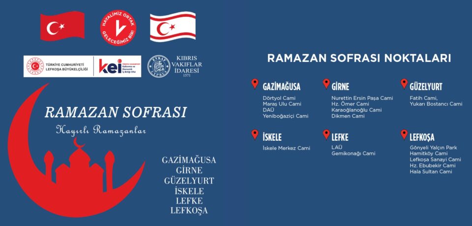 TC Büyükelçiliği KEİ Ofisi tarafından Ramazan ayı boyunca iftar yemeği verilecek