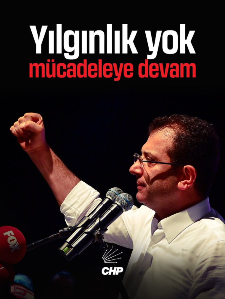 CHP: Yılgınlık yok! Mücadeleye devam!
