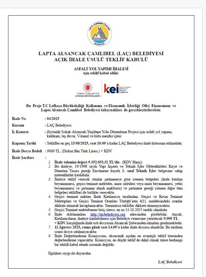 laç ihale