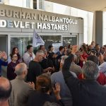 Sendikalar, Burhan Nalbantoğlu Devlet Hastanesi’ne giderek sağlık çalışanlarına teşekkür edip destek belirtti