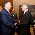 Erhürman, Türk Devletleri Teşkilatı Genel Sekreteri Ömüraliyev ile görüştü