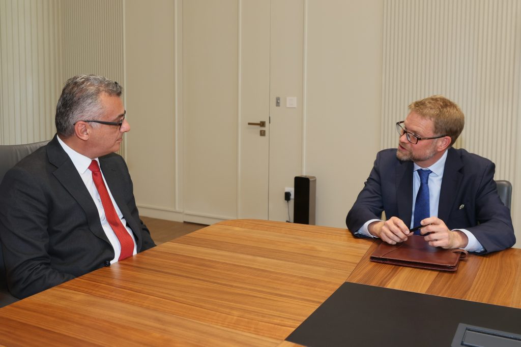 Erhürman, Hagström’ü kabul etti