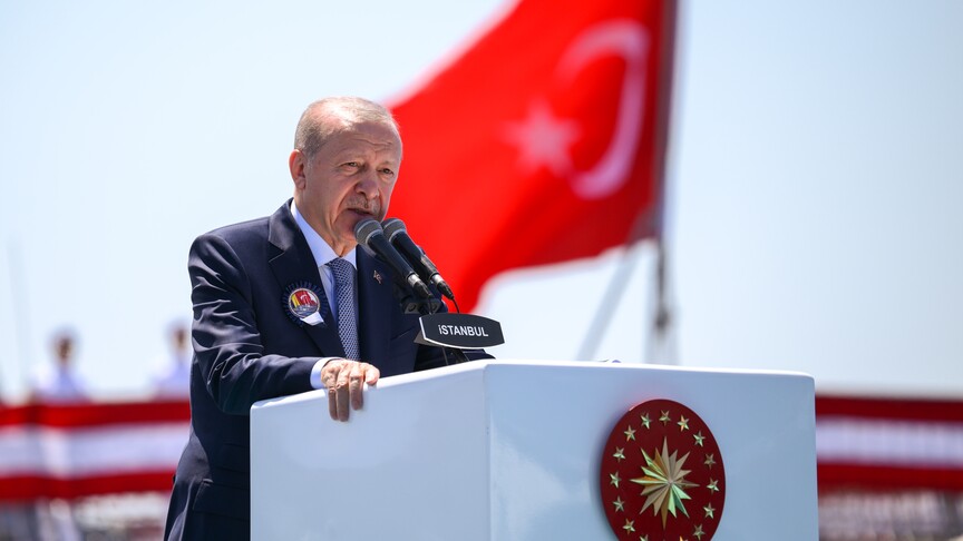 Erdoğan: “Türkiye, tarihinde ilk kez bir NATO ve Avrupa Birliği üyesi ülkeye savaş gemisi ihraç etmiştir”
