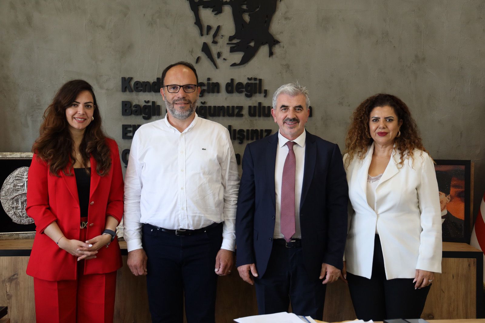 İskele Belediye Başkanı Sadıkoğlu Telsim Genel Müdürü Tüz’le görüştü