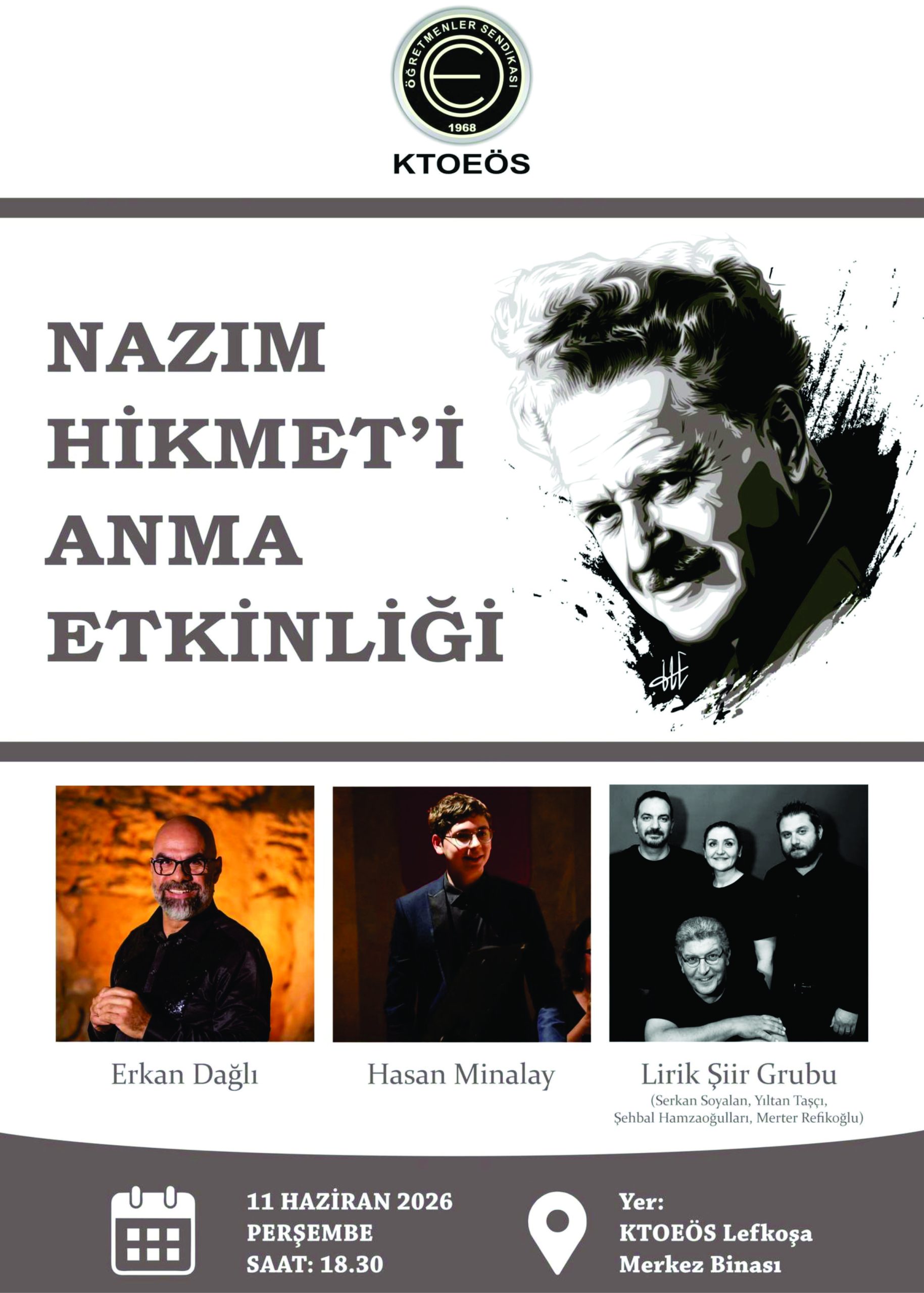 KTOEÖS’ten Nazım Hikmet’i anma etkinliği
