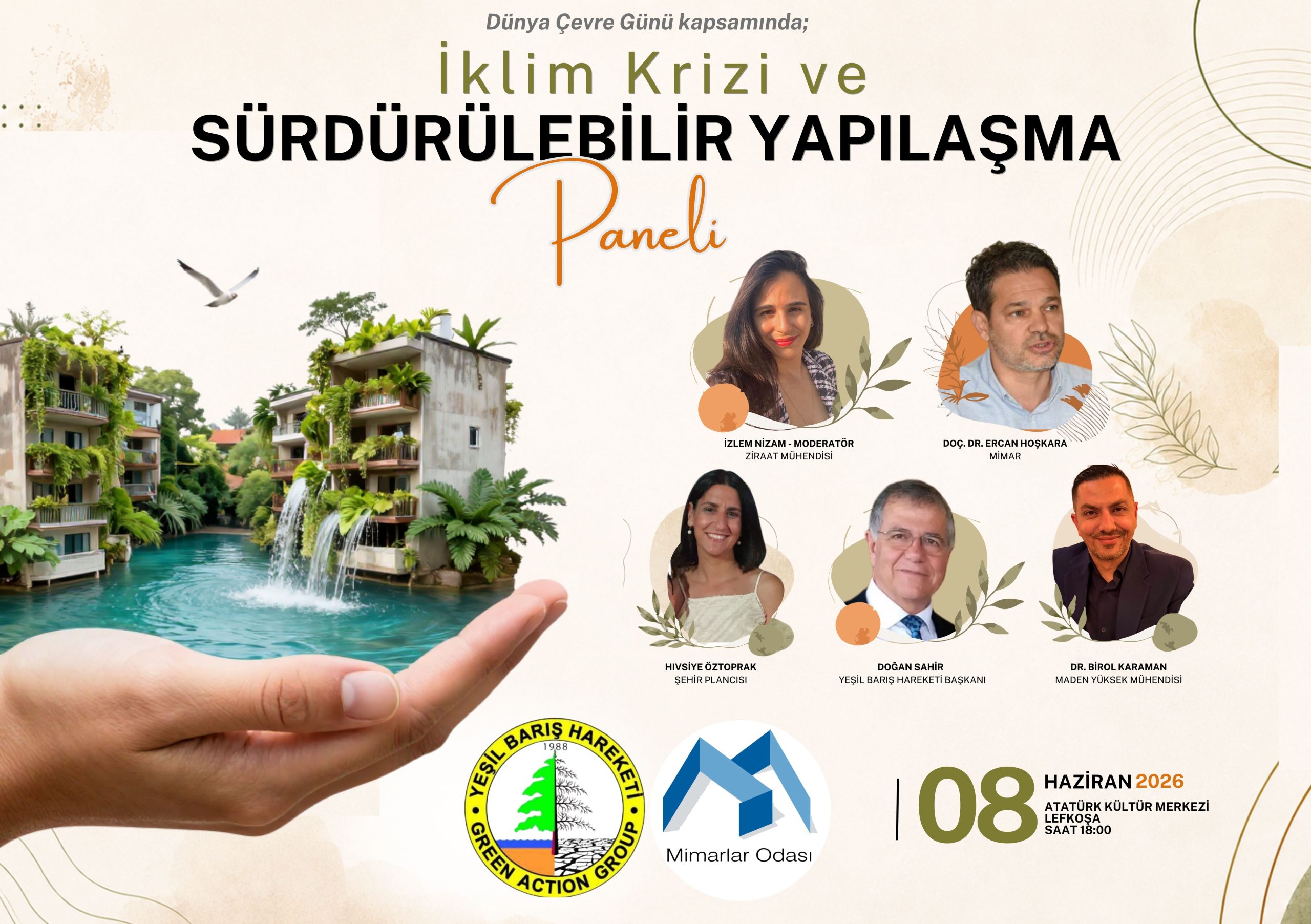 Yeşil Barış Hareketi ile Mimarlar Odası Dünya Çevre Günü nedeniyle panel düzenleyecek