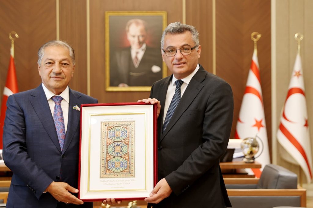 Cumhurbaşkanı Erhürman, Azerbaycan Dostluk Grubu heyetlerini kabul etti