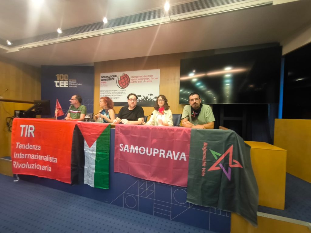 BY’nin katıldığı Atina’daki Uluslararası Savaş Karşıtı Konferansında Filistin’e dayanışma mesajları…