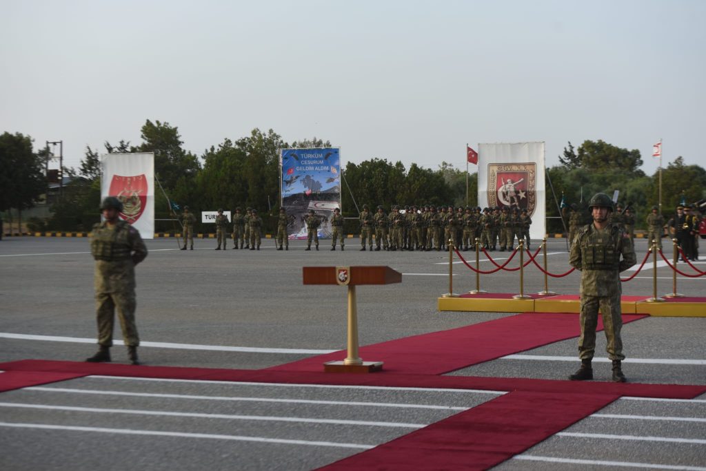 Güvenlik Kuvvetleri Komutanlığı 4. Piyade Alayı Sancak Devir Teslim Töreni Gülseren’de yapıldı