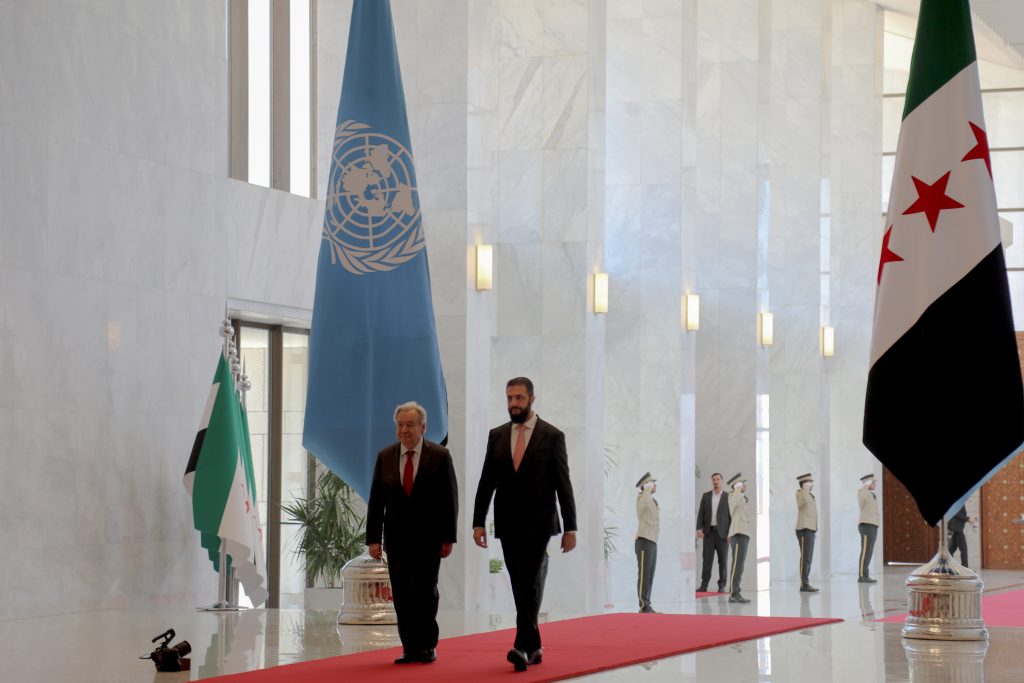 BM Genel Sekreteri Guterres, Suriye Cumhurbaşkanı Şara ile görüştü