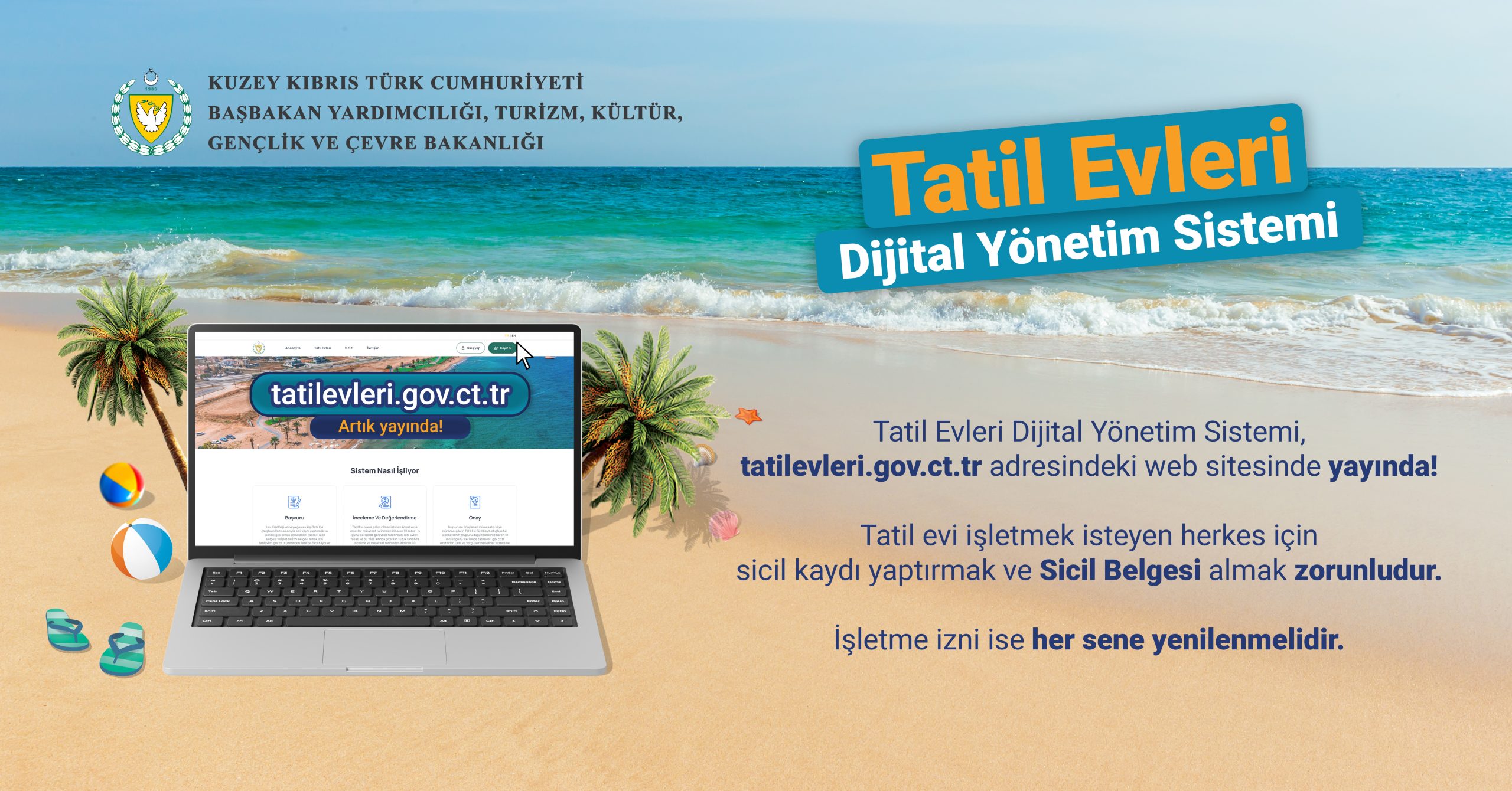 Başbakan Yardımcılığı, Turizm, Kültür, Gençlik ve Çevre Bakanlığı: “Tatil evleri için dijital dönem başladı”