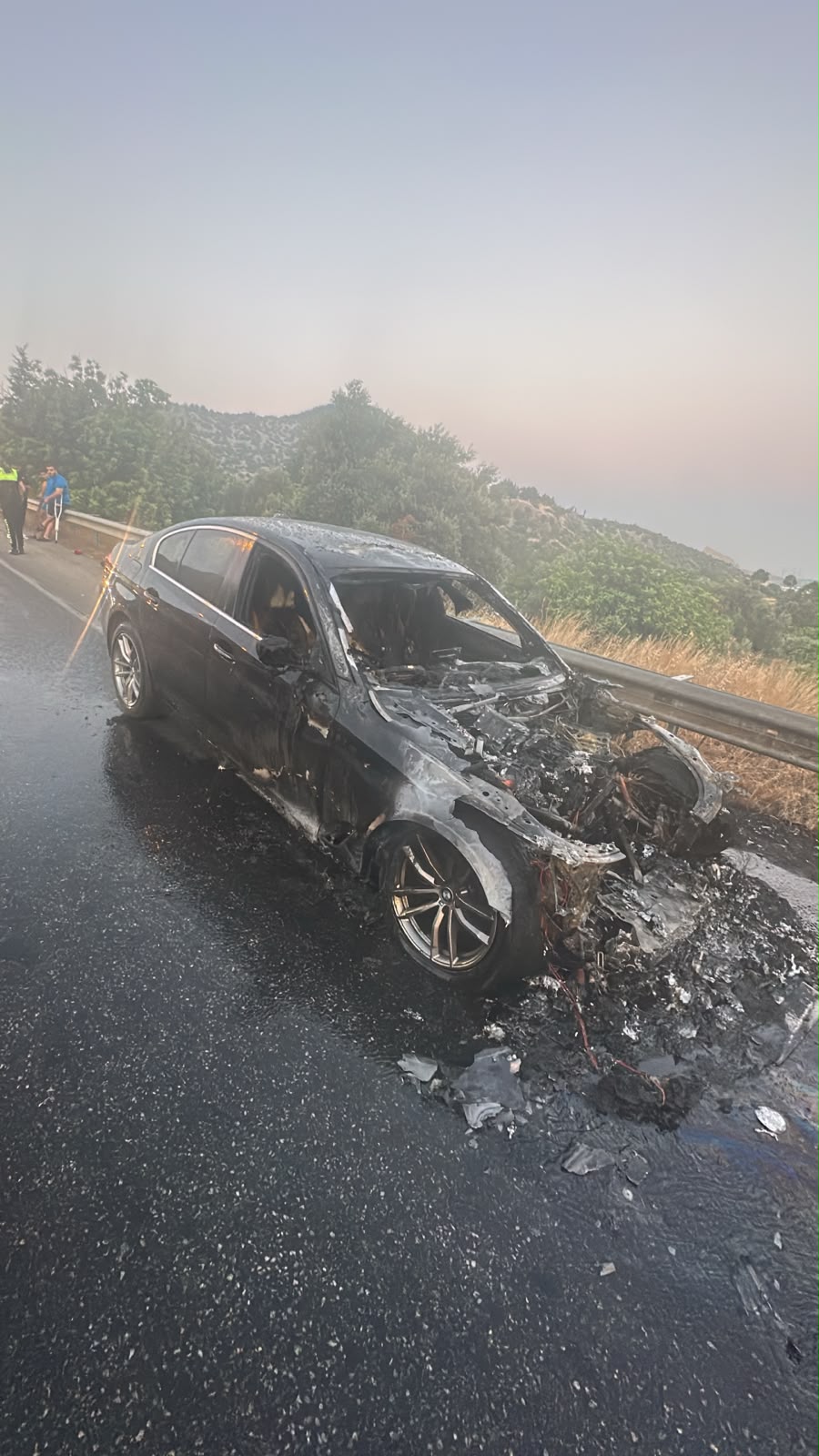 Boğazköy’de araç yangını…