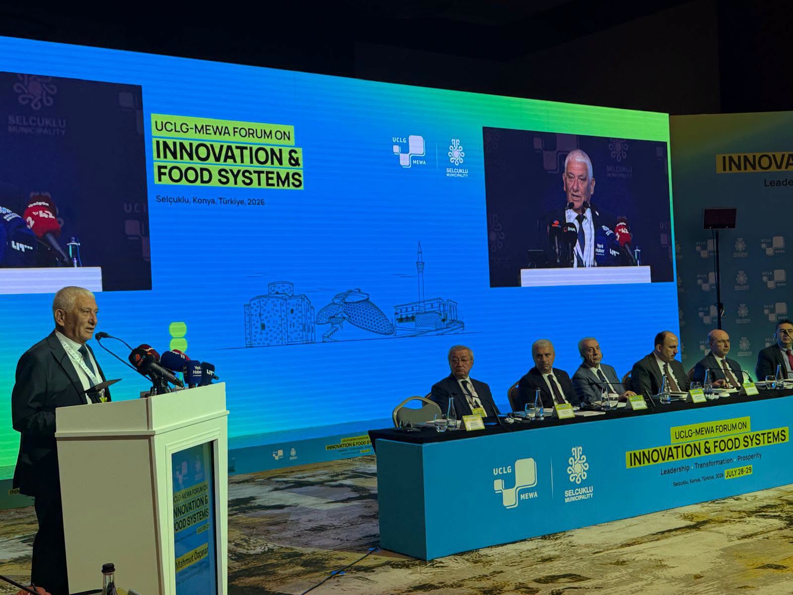 Özçınar, UCLG-MEWA İnovasyon ve Gıda Sistemleri Forumu’na katıldı