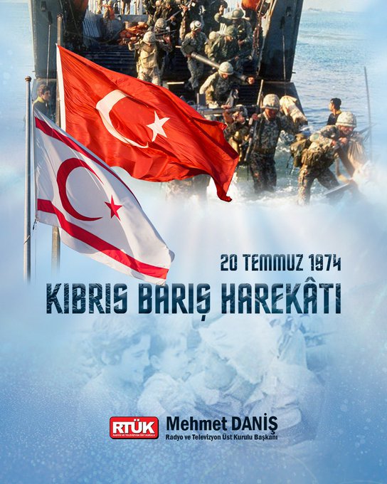 RTÜK Başkanı Daniş’ten, Kıbrıs Barış Harekatı’nın yıl dönümünde mesaj
