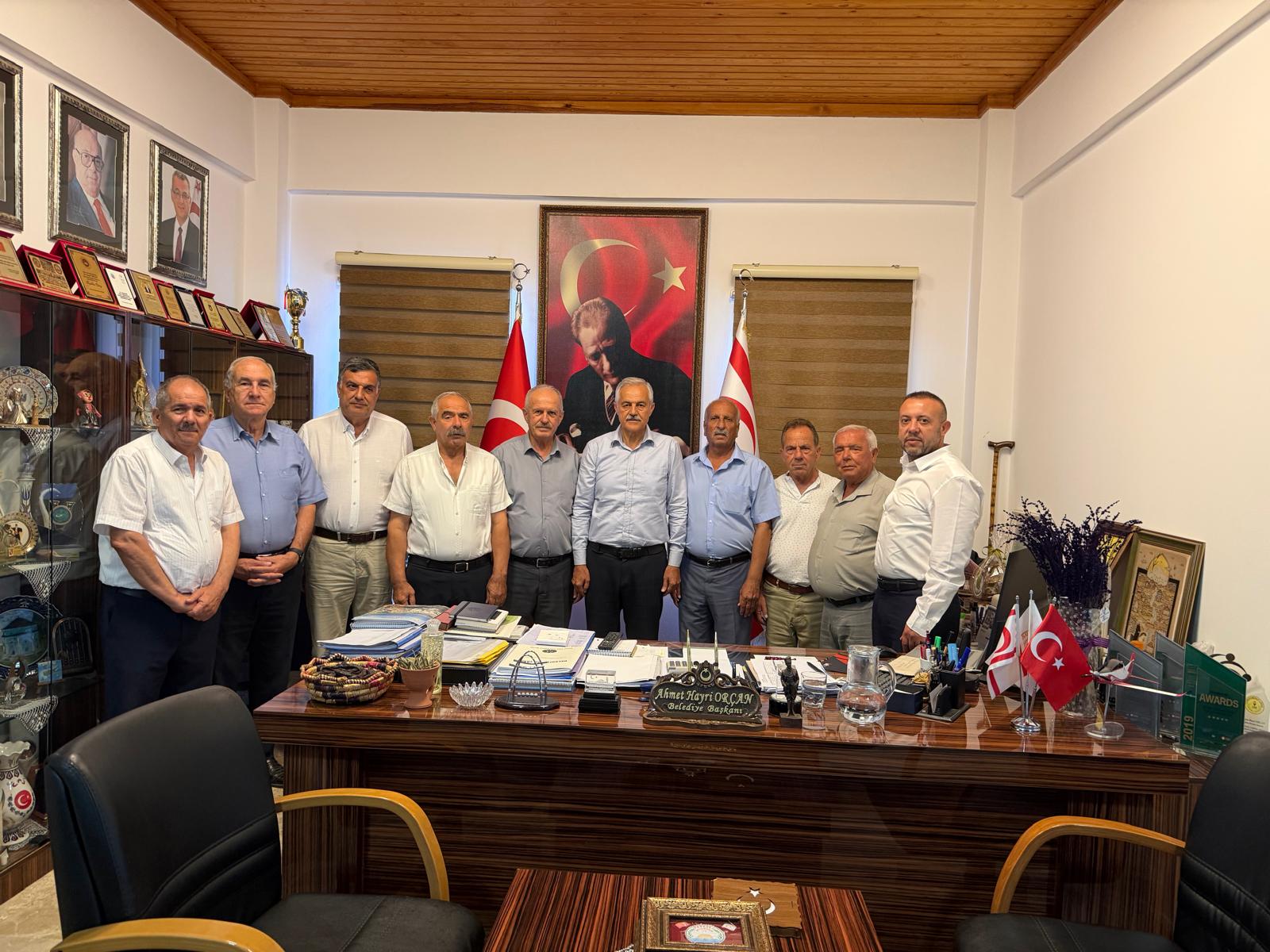 Tatlısu Belediye Başkanı Orçan, Belediye Başkanları Derneği heyetini kabul etti