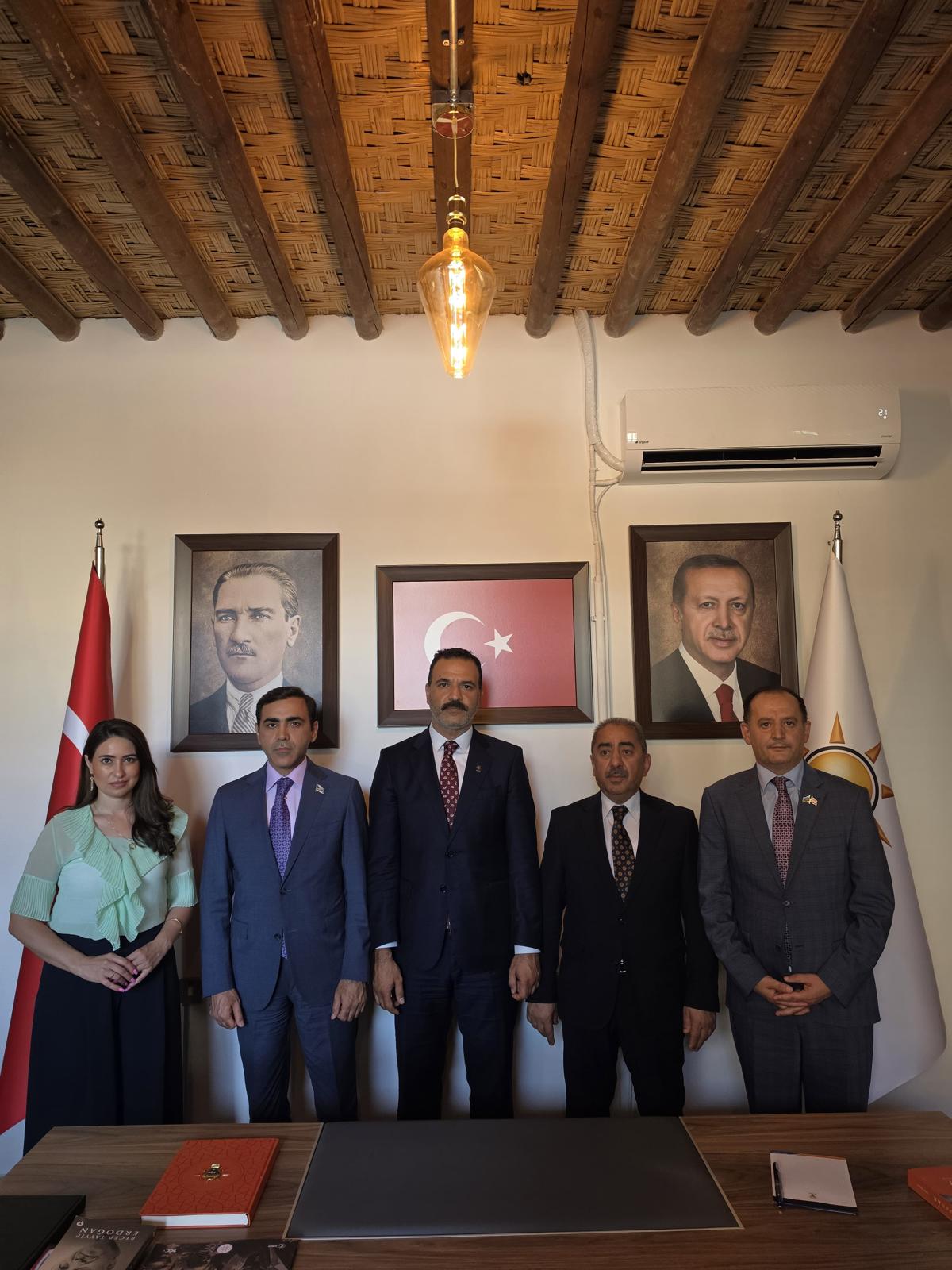Yeni Azerbaycan Partisi heyetinden AK Parti KKTC Temsilciliğine ziyaret